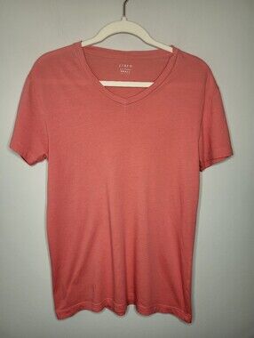 J.Crew Men’s Classic Slim Washed V-Neck Tee Coral Size S
